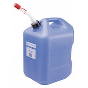 Midwest Can Water Container, 6 gal. Cap., Blue, HDPE 6700