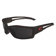 EDGE EYEWEAR Safety Glasses, Traditional Smoke Polycarbonate Lens, Scratch-Resistant SK136
