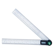 Insize Digital Protractor, 12" L, Stainless steel 2176-300