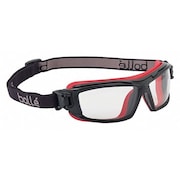 Bolle Safety Safety Glasses, Wraparound Clear Polycarbonate Lens, Anti-Fog, Scratch-Resistant 40299