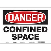 Condor Safety Sign, 10 in Height, 14 in Width, Vinyl, Horizontal Rectangle, English, 465J30 465J30