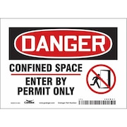 CONDOR Safety Sign, 5 in Height, 7 in Width, Vinyl, Horizontal Rectangle, English, 465K21 465K21