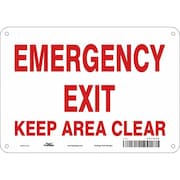 CONDOR Safety Sign, 7 in x 10 in, Aluminum 467R29