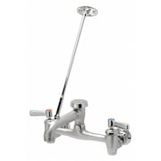 Zurn Lever Handle 8" Mount, Commercial 2 Hole Straight Service Sink Faucet Z843M1-RC