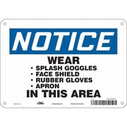 CONDOR Safety Sign, 7 in Height, 10 in Width, Polyethylene, Vertical Rectangle, English, 468R94 468R94