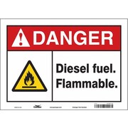 CONDOR Safety Sign, 10 in Height, 14 in Width, Vinyl, Horizontal Rectangle, English, 470L16 470L16