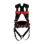 3M Protecta Full Body Harness, Vest Style, 2XL, Polyester, Black 1161302