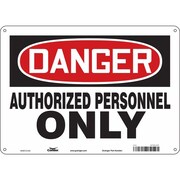 CONDOR Safety Sign, 10 in Height, 14 in Width, Aluminum, Horizontal Rectangle, English, 472L87 472L87