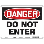 CONDOR Safety Sign, 18 in Height, 24 in Width, Polyethylene, Horizontal Rectangle, English 472M79