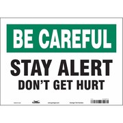 CONDOR Safety Sign, 10 in Height, 14 in Width, Vinyl, Horizontal Rectangle, English, 475H76 475H76