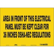 CONDOR Safety Sign, 10 in Height, 14 in Width, Vinyl, Horizontal Rectangle, English, 475M87 475M87