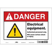 CONDOR Safety Sign, 7 in Height, 10 in Width, Vinyl, Vertical Rectangle, English, 475R95 475R95