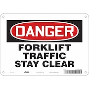 CONDOR Safety Sign, 7 in Height, 10 in Width, Polyethylene, Vertical Rectangle, English, 476P96 476P96