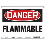 CONDOR Danger Sign, 10 in H, 14 in W, Polyethylene, Horizontal Rectangle, English, 478F48 478F48