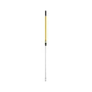 Rubbermaid Commercial 48" to 72" Threaded Telescopic Handle, 1 1/8 in Dia, Yellow, Aluminum FGQ75500YL00
