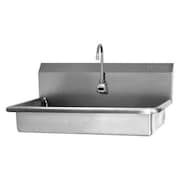 SANI-LAV Hand Sink, Wall, Faucet, 22inL, 5in Bowl D 5A1B