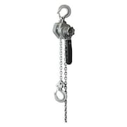 Oz Lifting Products Lever Chain Hoist, 500 lb Load Capacity, 5 ft Hoist Lift, 27/32 in Hook Opening OZIND025-5LH