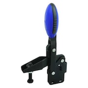 KIPP Toggle Clamp Vertical, Foot Vert. F1=750, Clamping Spindle M05X25, Steel, Blue K0663.005001
