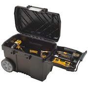 Dewalt 24-37/64"W Plastic, Black Portable Tool Box 16"H DWST33090
