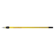 Carrand 48" to 96" Threaded Extension Handle, 1 1/4 in Dia, Yellow, Fiberglass 92508