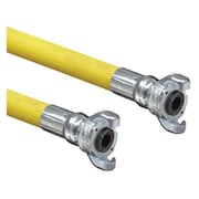 Continental 1" x 50 ft EPDM Coupled Air Hose 140 psi Yellow HZY10030-50-77-G