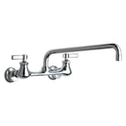 Chicago Faucet Manual, 7-1/4" to 8-3/4" Mount, Commercial 2 Hole Low Arc Kitchen Faucet 540-LDL12E35ABCP