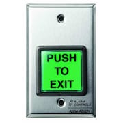 ALARM CONTROLS Push Button, 5 in. H, w/Green Luminaire TS-2-2