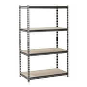 Sandusky Lee Freestanding Bulk Storage Rack, 18 in D, 36 in W, 4 Shelves, Silver Vein UR361860PB4P-SV