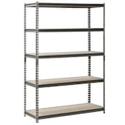 Sandusky Lee Freestanding Bulk Storage Rack, 18 in D, 48 in W, 5 Shelves, Silver Vein UR481872PB5P-SV
