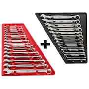 Milwaukee Tool Combination Wrench Set SAE/Metric, 30pc 48-22-9415, 48-22-9515