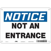 CONDOR Safety Sign, 7 in Height, 10 in Width, Polyethylene, Vertical Rectangle, English, 480P04 480P04
