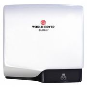 WORLD DRYER High Gloss, Yes ADA, 110 to 120 VAC, Automatic Hand Dryer L-974A