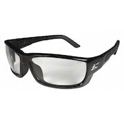 EDGE EYEWEAR Safety Glasses, Traditional Clear Polycarbonate Lens, Scratch-Resistant PM111