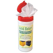 ACID EATER Battery Acid Wipes, Canister, 10 oz., PK12 1002-003