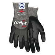 MCR SAFETY Cut Resistant Coated Gloves, A3 Cut Level, Nitrile/Polyurethane, XL, 1 PR N9676GKDXL