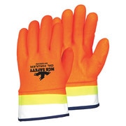 Mcr Safety 10" Chemical Resistant Gloves, PVC, L, 12PK 6410SCHV
