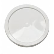 Zoro Select Plastic Pail Lid, White, Snap, 3/4 in. H ROP2110CVR-SN-W