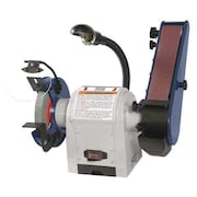 Dayton Combination Belt and Bench Grinder, 6 in Max. Wheel Dia, 5/8 in Max. Wheel Thickness 49H006