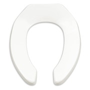 American Standard Child Toilet Seat, Open Front, Self-Sustaining Check Hinge, 2-3/16 in Seat Ht, Plastic, White 5001G055.020