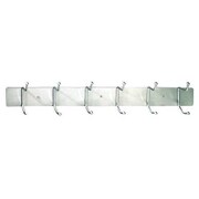 Buddy Products Hook Rack, Wall Mount, Steel, Silver 93823-3