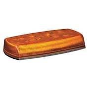 ECCO Mini Lightbar, Amber, Permanent, 8 Heads 5580A