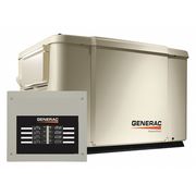 Generac Automatic Standby Generator, Natural Gas/Propane, Single Phase, 7.5 kW LP/6kW NG, Air Cooled 6998