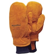REFRIGIWEAR Cold Protection Mitt Gloves, Fleece Lining, XL 0317RGLDXLG