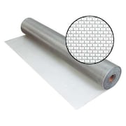 Phifer Door and Window Screen, Aluminum, 72 in W, 100 ft L, 0.01 in Wire Dia, Silver 3000742