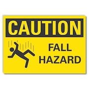 LYLE Caution Sign, 7 in H, 10 in W, Non-PVC Polymer, Vertical Rectangle, English, LCU3-0136-ED_10x7 LCU3-0136-ED_10x7