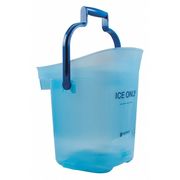 San Jamar Ice Tote, Blue, 16"H, 13-1/4"D, Plastic SILD6000