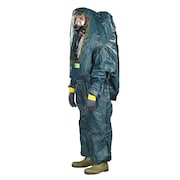 MICROCHEM Encapsulated Suit, Green, Chemical Laminate, Zipper 68-4000 APOLLO