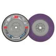3M Flap Disc, 7 in Dia, 5/8 in Arbor, 40 Grit 7100178233