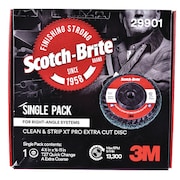 Scotch-Brite 4-1/2" dia. Green 100 grit Extra Coarse Aluminum Oxide Quick Change Disc 7100176126