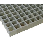 Fibergrate Molded Grating, 48 in Span, Grit-Top Surface, FGI-AM(R), Antimicrobial Premium Polyester Resin 879210